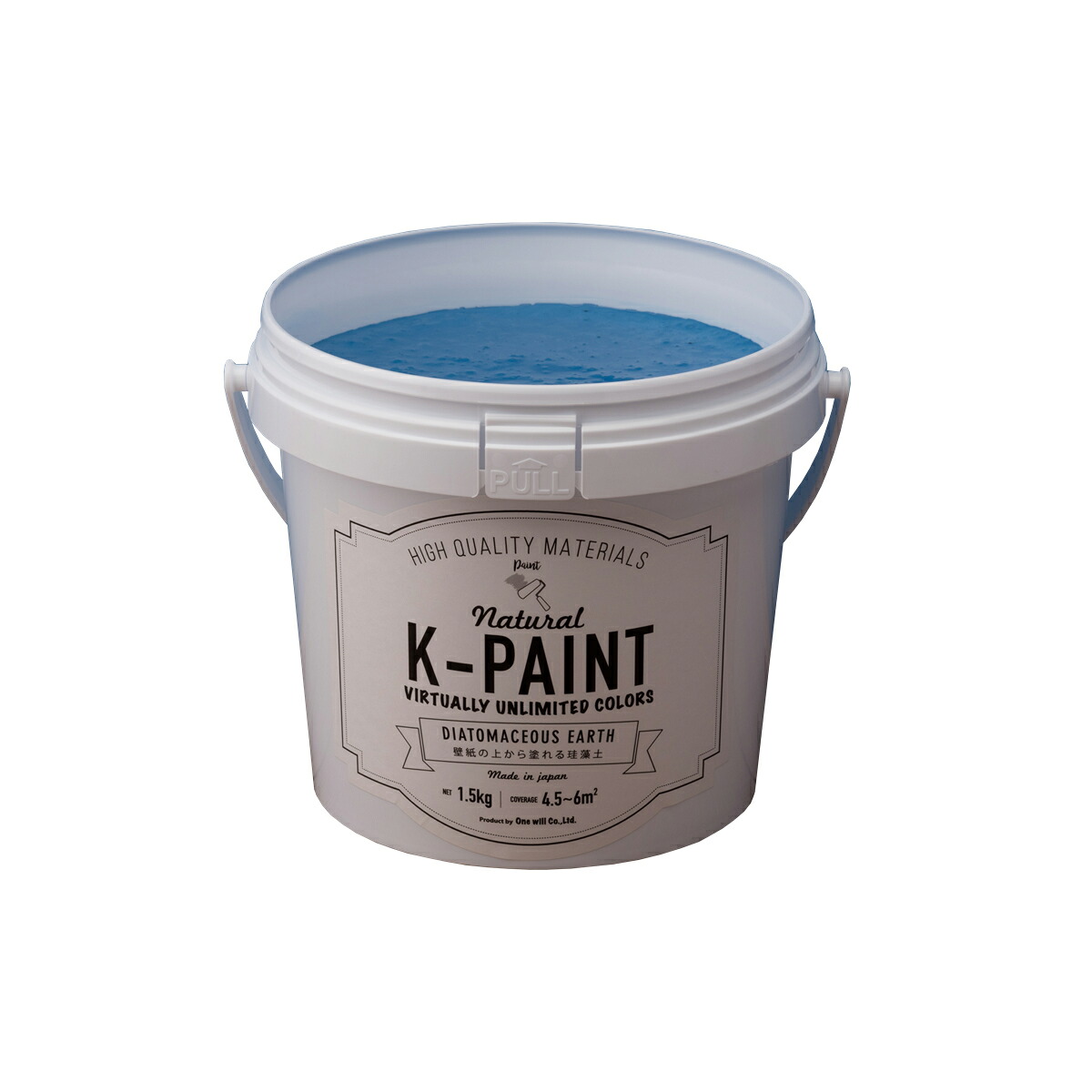 ★ポイント10倍★ 4/4~4/10 お買い物マラソン(要エントリー) ワンウィル ﾜﾝｳｨﾙ K-PAINT 珪藻土 1.5kg ﾌﾞﾙｰ