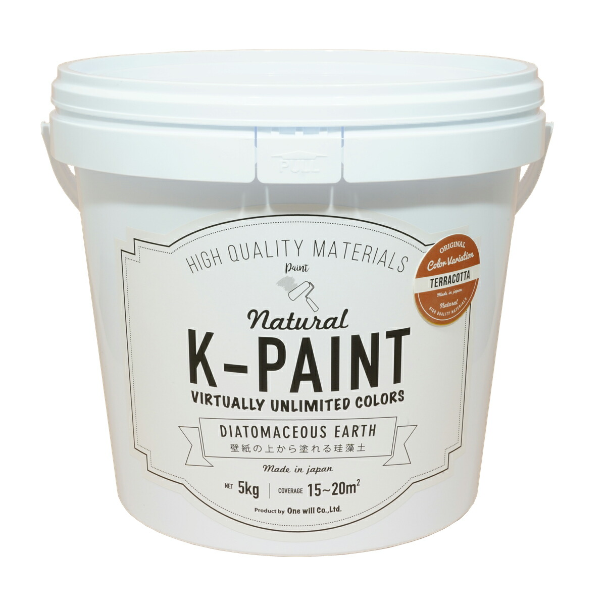 ★尖んがり10倍★ 百貨店SAIL(6/4~6/11) ※要エントリー ワンウィル ﾜﾝｳｨﾙ K-PAINT ケイ藻土 5kg ﾃﾗｺｯﾀ