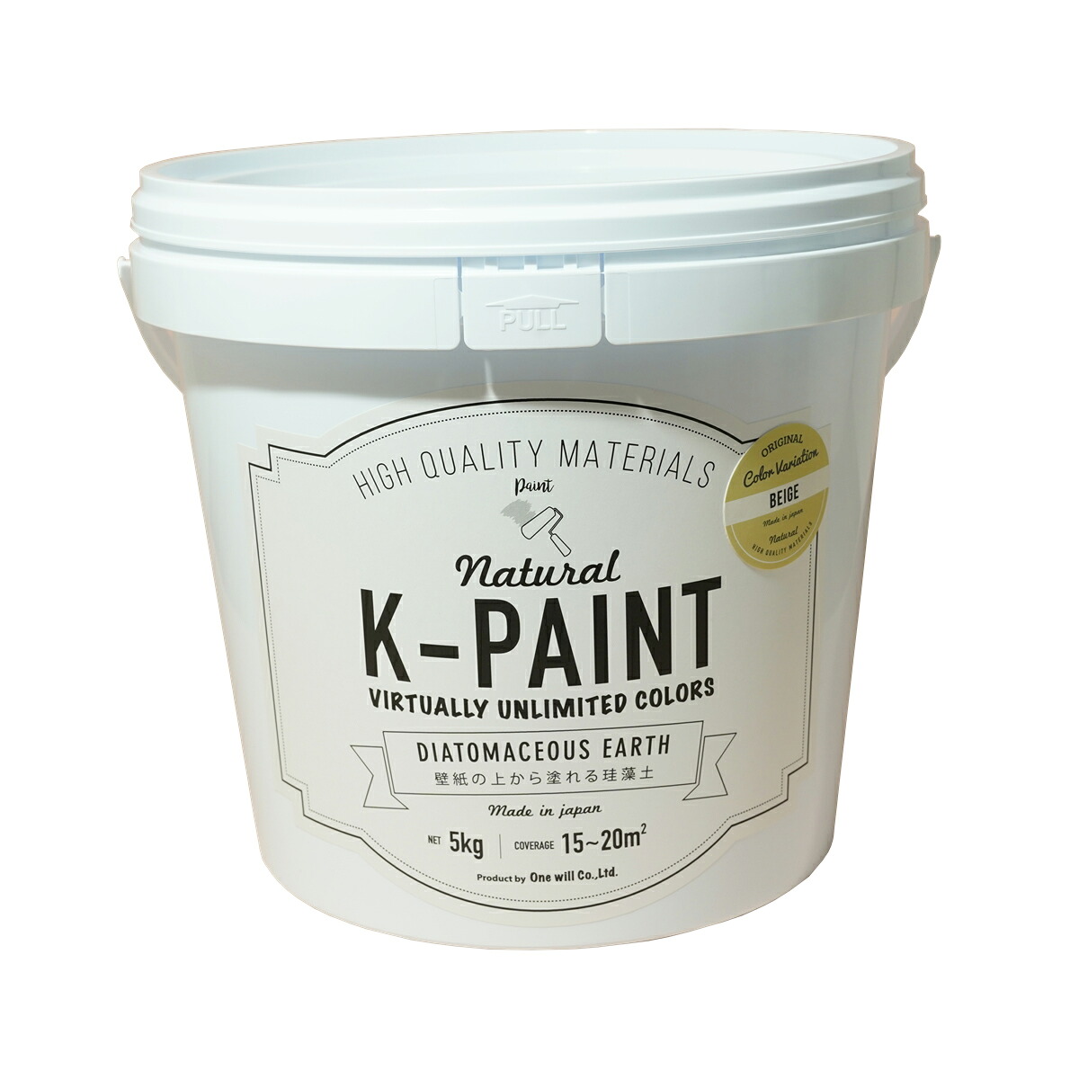 ★尖んがり10倍★ 百貨店SAIL(6/4~6/11) ※要エントリー ワンウィル ﾜﾝｳｨﾙ K-PAINT ケイ藻土 5kg ﾍﾞｰｼﾞｭ