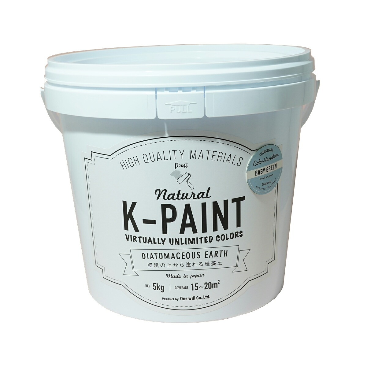 ★尖んがり10倍★ 百貨店SAIL(6/4~6/11) ※要エントリー ワンウィル ﾜﾝｳｨﾙ K-PAINT ケイ藻土 5kg ﾍﾞﾋﾞｰｸﾞﾘｰﾝ