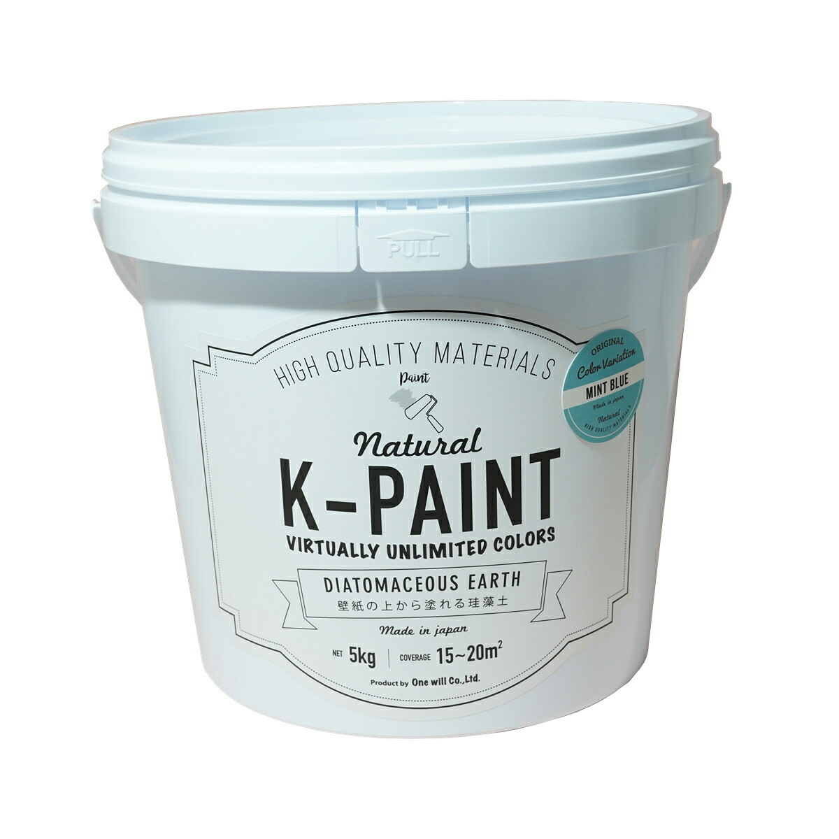 ★尖んがり10倍★ 百貨店SAIL(6/4~6/11) ※要エントリー ワンウィル ﾜﾝｳｨﾙ K-PAINT ケイ藻土 5kg ﾐﾝﾄﾌﾞﾙｰ