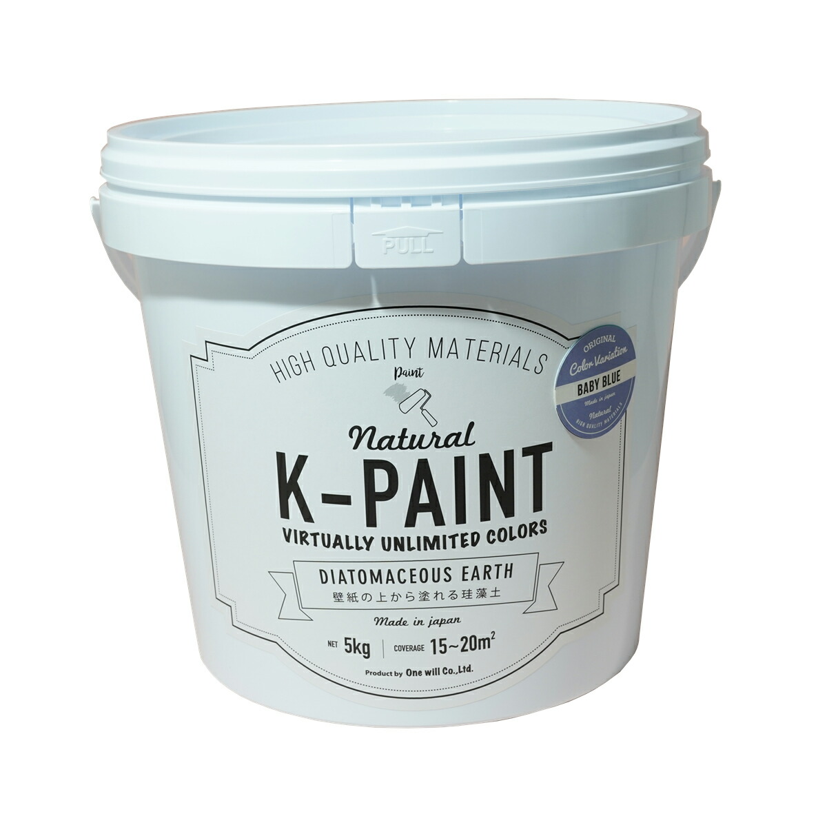 ★尖んがり10倍★ 百貨店SAIL(6/4~6/11) ※要エントリー ワンウィル ﾜﾝｳｨﾙ K-PAINT ケイ藻土 5kg ﾍﾞﾋﾞｰﾌﾞﾙｰ