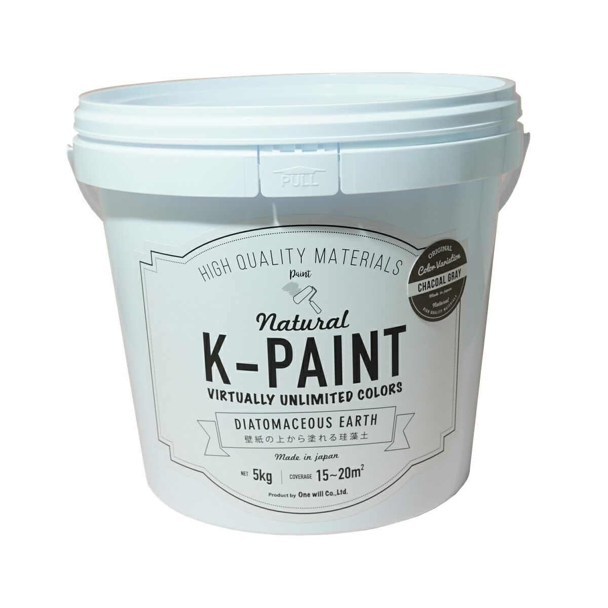 ★尖んがり10倍★ 百貨店SAIL(6/4~6/11) ※要エントリー ワンウィル ﾜﾝｳｨﾙ K-PAINT ケイ藻土 5kg ﾁｬｺｰﾙｸﾞﾚｰ