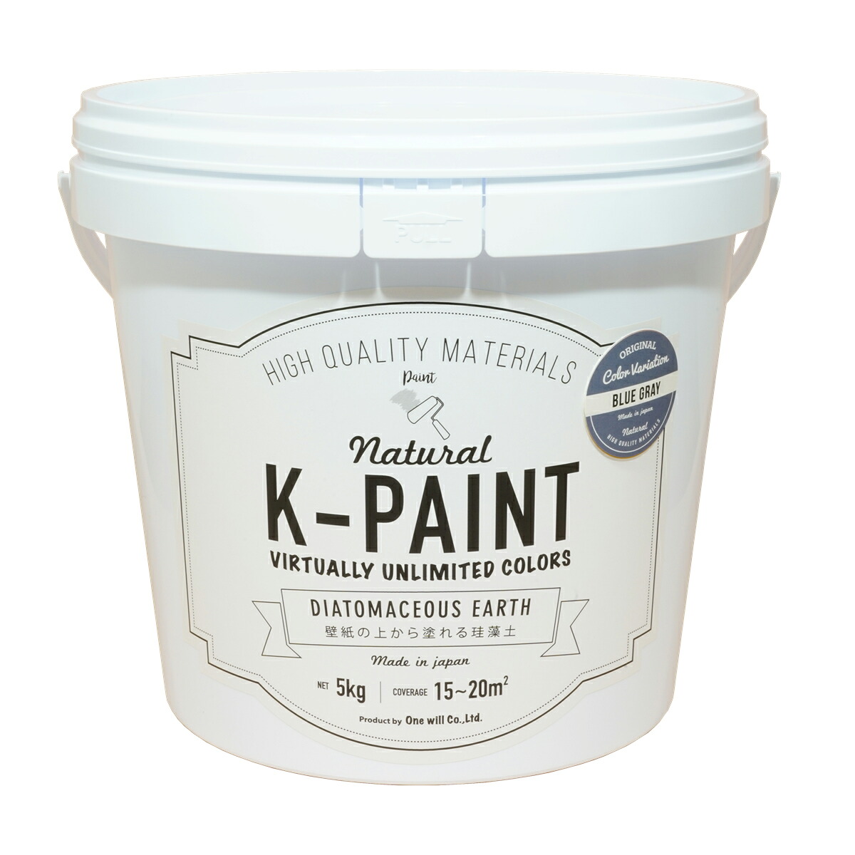 ★尖んがり10倍★ 百貨店SAIL(6/4~6/11) ※要エントリー ワンウィル ﾜﾝｳｨﾙ K-PAINT ケイ藻土 5kg ﾌﾞﾙｰｸﾞﾚｰ