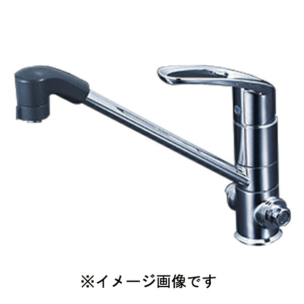 ★ポイント10倍★ 4/14~4/17 お買い物マラソン(要エントリー) KVK シングルシャワー混合栓 止水栓付 KM5151TF 4952490283295