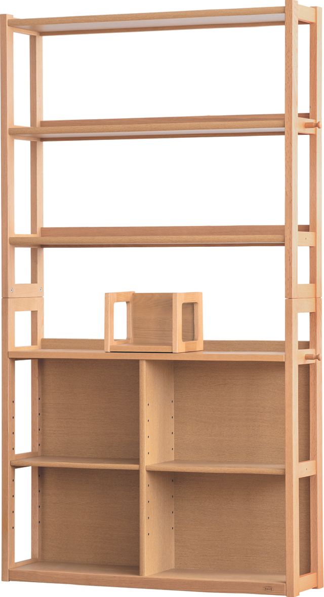 浜本工芸 NO-2804 書棚A [100] ﾅﾁｭﾗﾙｵｰｸ色 家具 インテリア 雑貨 生活 家族 会社 おしゃれ