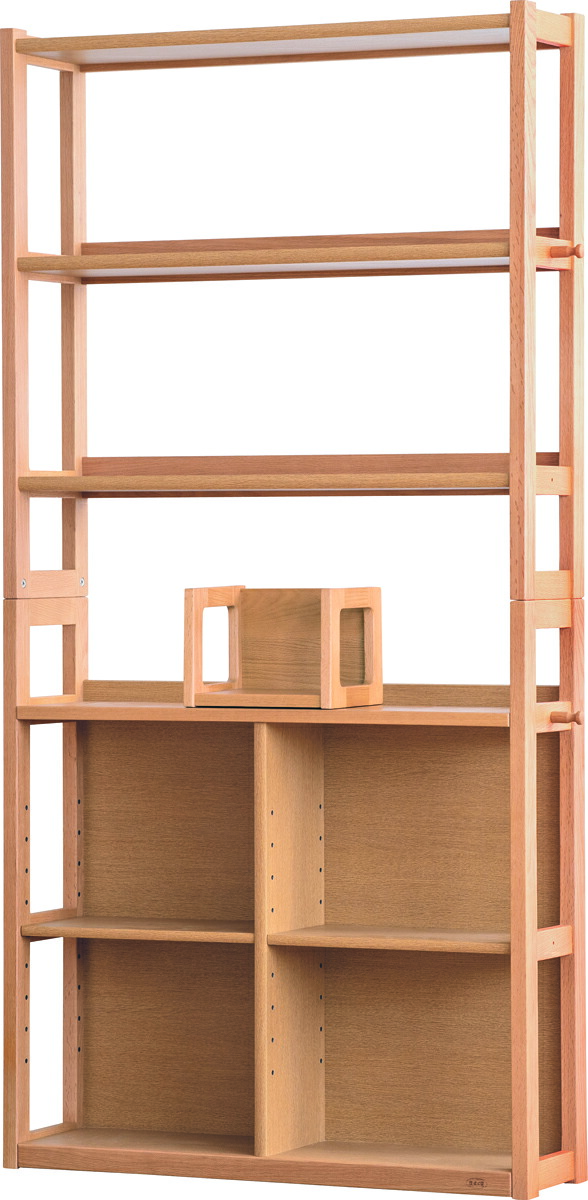 浜本工芸 NO-2804 書棚A [90] ﾅﾁｭﾗﾙｵｰｸ色 家具 インテリア 雑貨 生活 家族 会社 おしゃれ