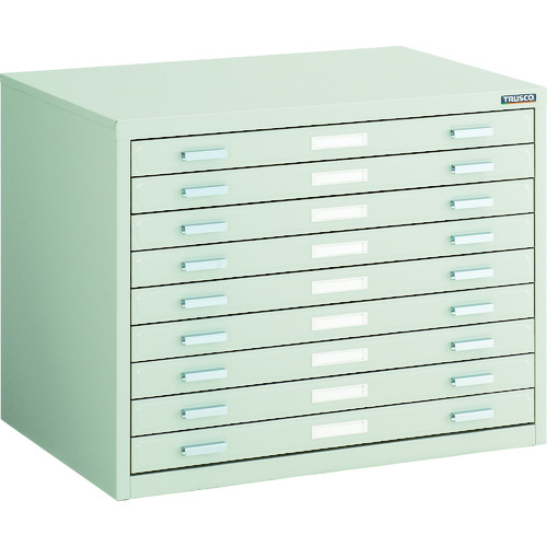 ★ポイント10倍★ 4/4~4/10 お買い物マラソン(要エントリー) TRUSCO マップケース スチール A2X9段 696X480XH541 A2-1W9