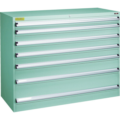 ★ポイント10倍★ 4/4~4/10 お買い物マラソン(要エントリー) TRUSCO VE13S型キャビネット 1300X550XH1000 引出7段 VE13S-1001