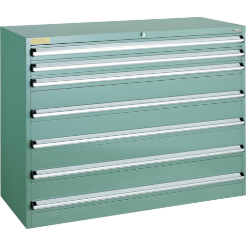 ★ポイント10倍★ 4/4~4/10 お買い物マラソン(要エントリー) TRUSCO VE13S型キャビネット 1300X550XH1000 引出7段 VE13S-1008