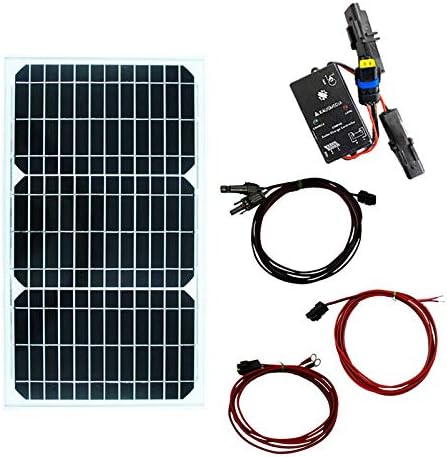 ★ポイント10倍★ 4/4~4/10 お買い物マラソン(要エントリー) KAUSMEDIA 防水 20W ソーラー充電 電気柵用 日本語取扱説明書付