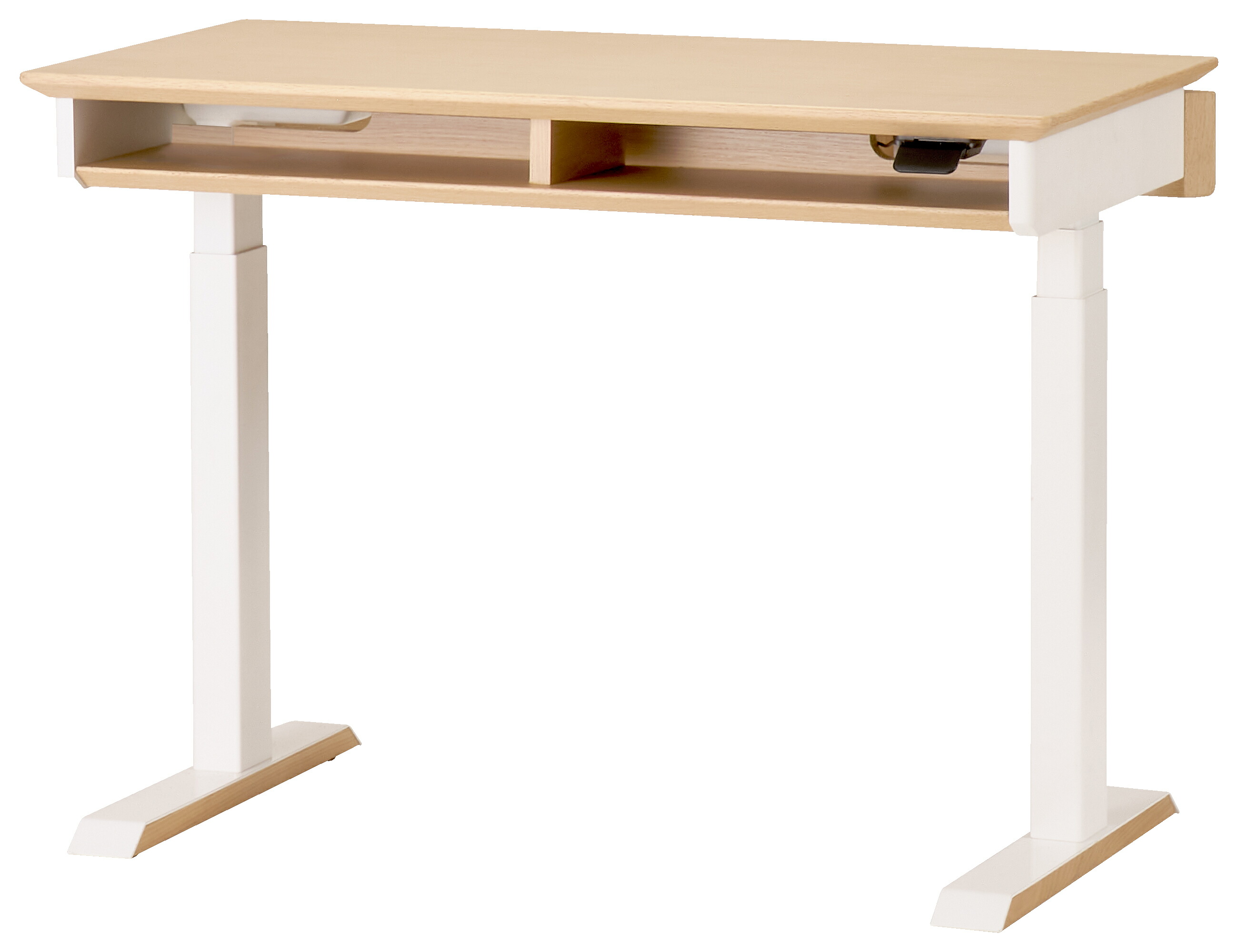 ★ポイント10倍★ 4/14~4/17 お買い物マラソン(要エントリー) Fit-in Desk Famio 電動昇降デスク FDD-897MOWH 家具 インテリア 生活 木材 机 椅子 学習 子供 57,024円