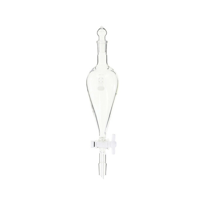 ★ポイント10倍★ 4/4~4/10 お買い物マラソン(要エントリー) SPC分液ロート スキーブ形 PTFEコック付 200mL SPC19-SPC19 030220-19200