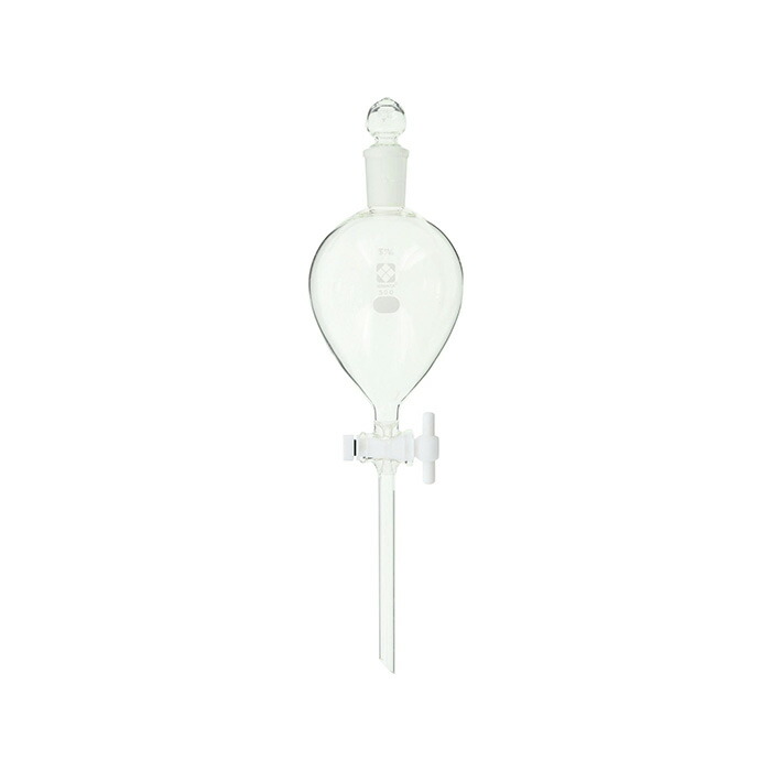 ★ポイント10倍★ 4/4~4/10 お買い物マラソン(要エントリー) 分液ロート PTFEコック付 500mL 014250-500