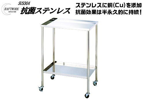 ★ポイント10倍★ 7/19~7/26 お買い物マラソン(要エントリー) 抗菌ステンレス 皿型ワゴン WX-1-2|HALLOC 店