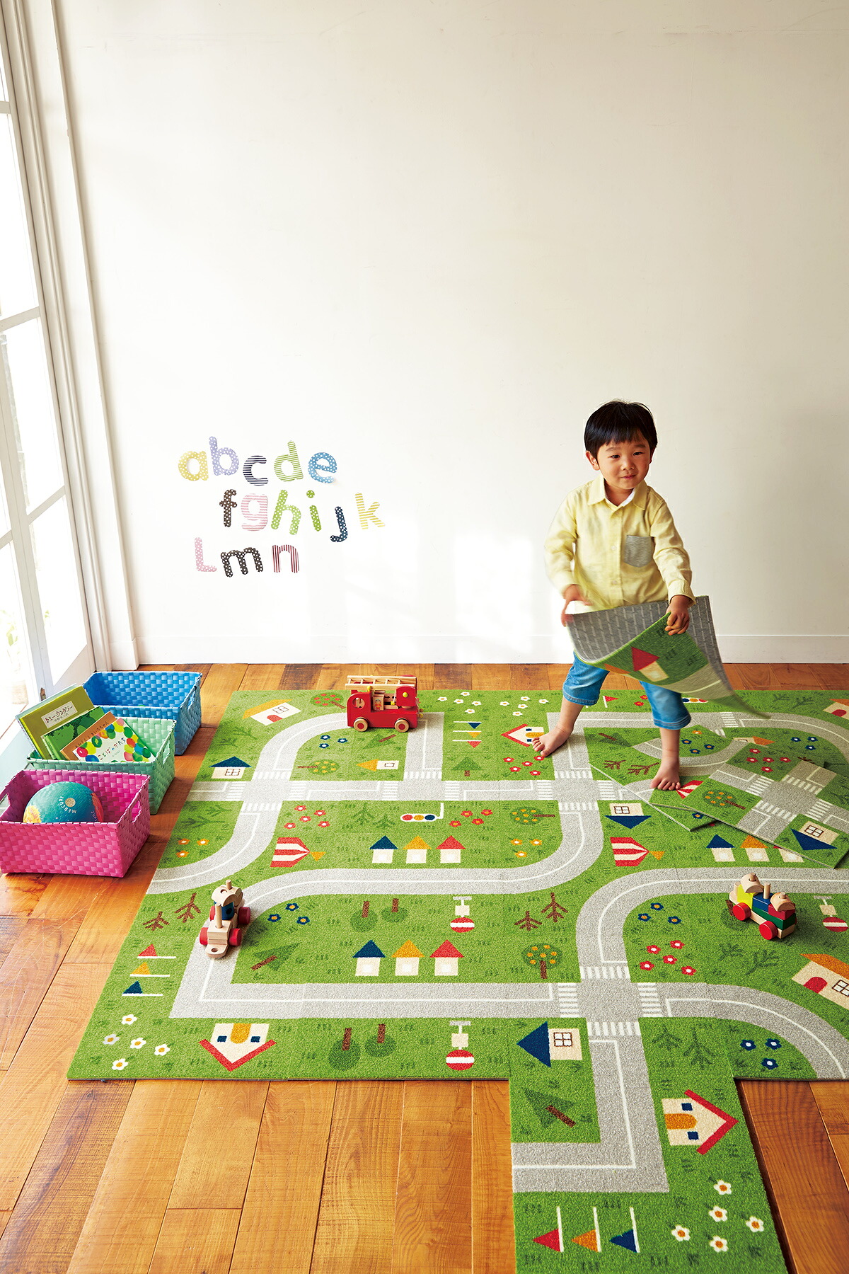 ★ポイント10倍★ 4/4~4/10 お買い物マラソン(要エントリー) 東リ キッズロード パネルカーペット AKTD2-SET6 【入数：6】 内装 インテリア 家具 タイル カーペット 床材 フロア 資材