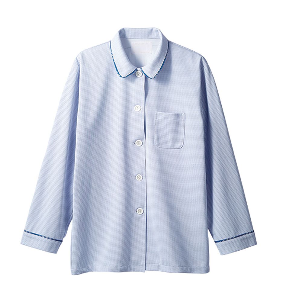 ★ポイント10倍★ 4/4~4/10 お買い物マラソン(要エントリー) 松吉医科器械 患者衣（男女兼用・長袖）上衣 LP882-39(アイリス) Ｓ　販売セット入数：1