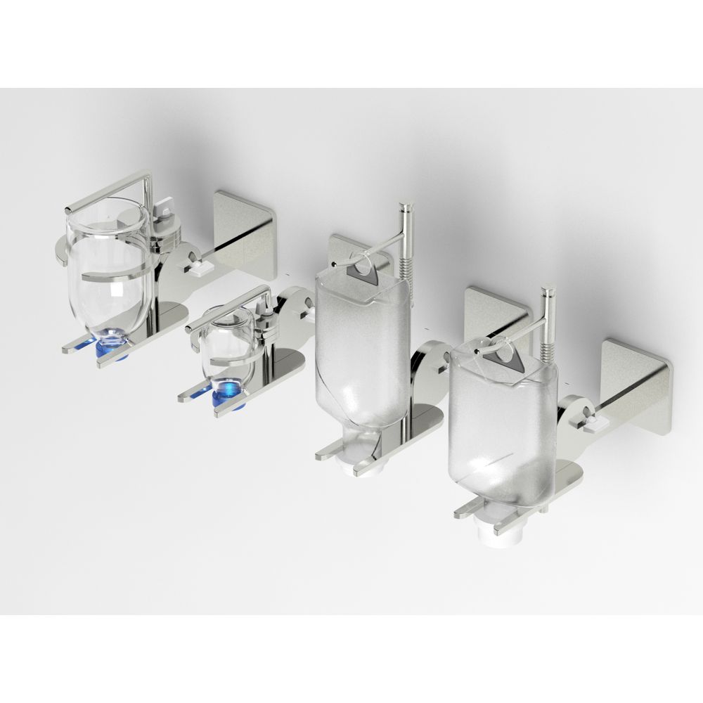 ★ポイント10倍★ 4/4~4/10 お買い物マラソン(要エントリー) 松吉医科器械 薬液容器ホルダー（壁付・シングル） YBHS-W-20V1　販売セット入数：1