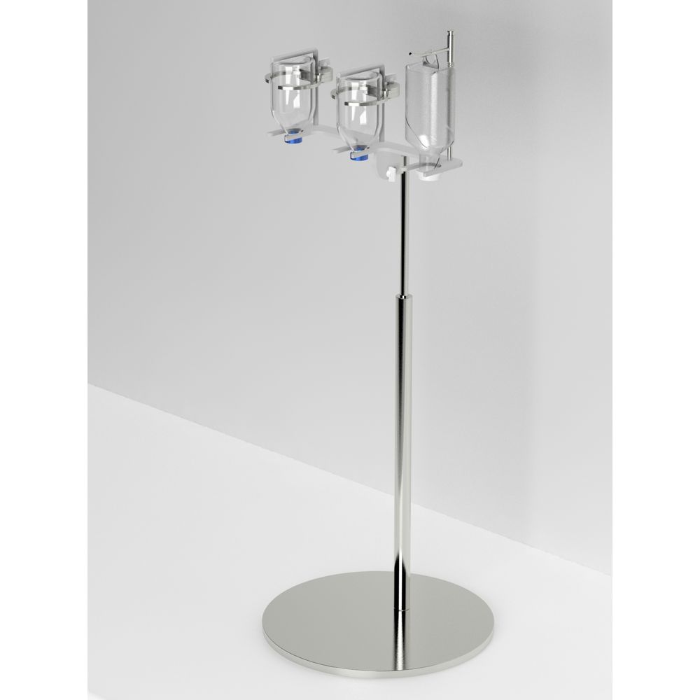 ★ポイント10倍★ 4/4~4/10 お買い物マラソン(要エントリー) 松吉医科器械 薬液容器ホルダー（スタンド・ダブル） YBHD-S-100V1+100S1　販売セット入数：1