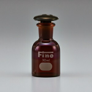 ★ポイント10倍★ 4/4~4/10 お買い物マラソン(要エントリー) 松吉医科器械 Fine細口共通試薬瓶 硬質 茶褐色 120mL　販売セット入数：1