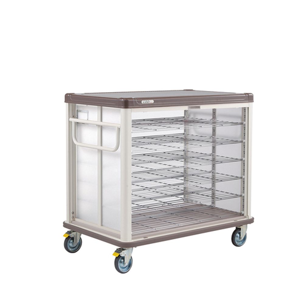 ★尖んがり10倍★ 百貨店SAIL(6/4~6/11) ※要エントリー 松吉医学物の具 常温配膳車COO（シャッター・ベーシカフェブラウン JCSB42R（42マイヨウ） 1台 エレクター 24-7178-0202 売りわたす書き割り入数：1