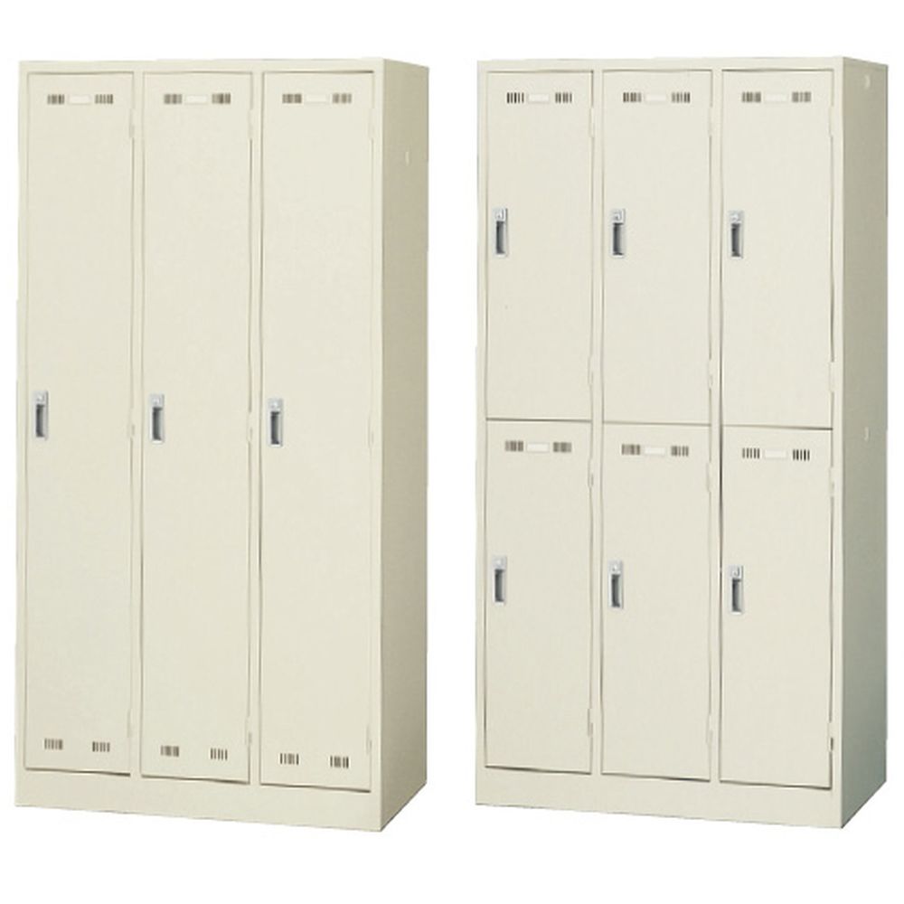 ★ポイント10倍★ 4/4~4/10 お買い物マラソン(要エントリー) 松吉医科器械 ロッカー（3人用） SLK-3（900X515X1790MM 1台 生興 23-6759-00　販売セット入数：1