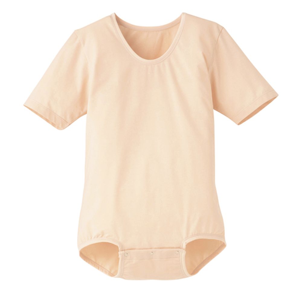 ★ポイント10倍★ 4/4~4/10 お買い物マラソン(要エントリー) 松吉医科器械 ボディスーツ（半袖） 7110（M）ベージュ 1枚 日本エンゼル 24-8031-00　販売セット入数：1
