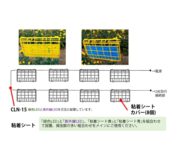 ★尖んがり10倍★ 百貨店SAIL(6/4~6/11) ※要エントリー みのる産業 LED型かっこ良い捕手 CLN-15 害虫 根こそぎ しがみ付く居敷き LED 捕虫