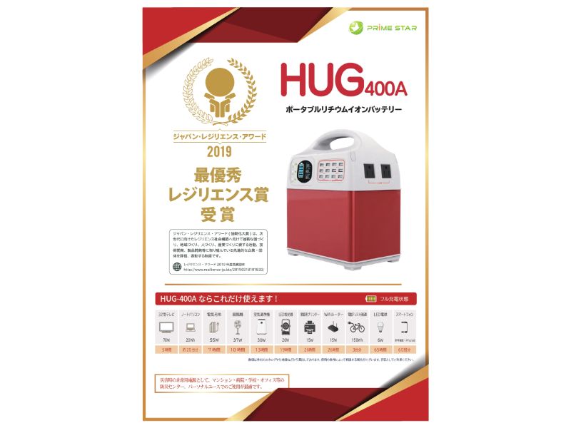 贈呈 プライム スター PR-HUG-400A用ソーラーパネル PR-SOLARPANEL-100