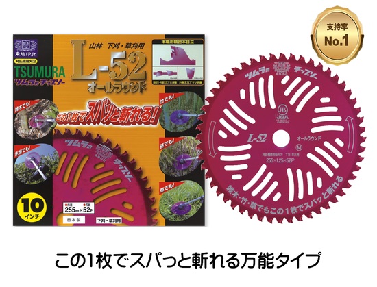 ★尖んがり10倍★ 百貨店SAIL(6/4~6/11) ※要エントリー 津村鋼業 ツムラ チップソー L-52-230 25枚入り口・入口 農学 切り手 切りはなす 刈払い