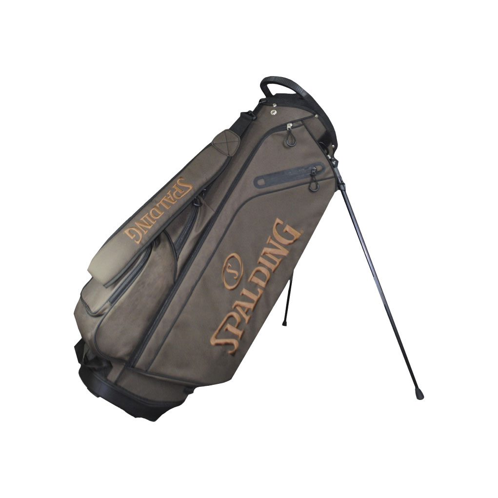 ★ポイント10倍★ 4/4~4/10 お買い物マラソン(要エントリー) SPALDING ゴルフ スタンド式キャディーバッグ D.BROWN SPCB-3468 4536214216457 スポーツ 運動 ゴルフ クラブ ボール グローブ キャップ バッグ