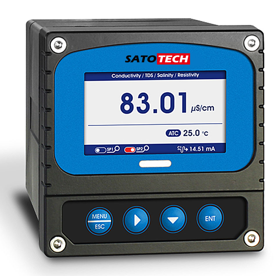 ★尖んがり10倍★ 百貨店SAIL(6/4~6/11) ※要エントリー  SATOTECH 行き方導電率計（灯し火伝わらす率計） HJ-CT4-EC(導電率電極ECPB-01長さ5m) ダイアログボックスとり備える型 位置づける器 位置づける 高解像力 熱度 水晶体
