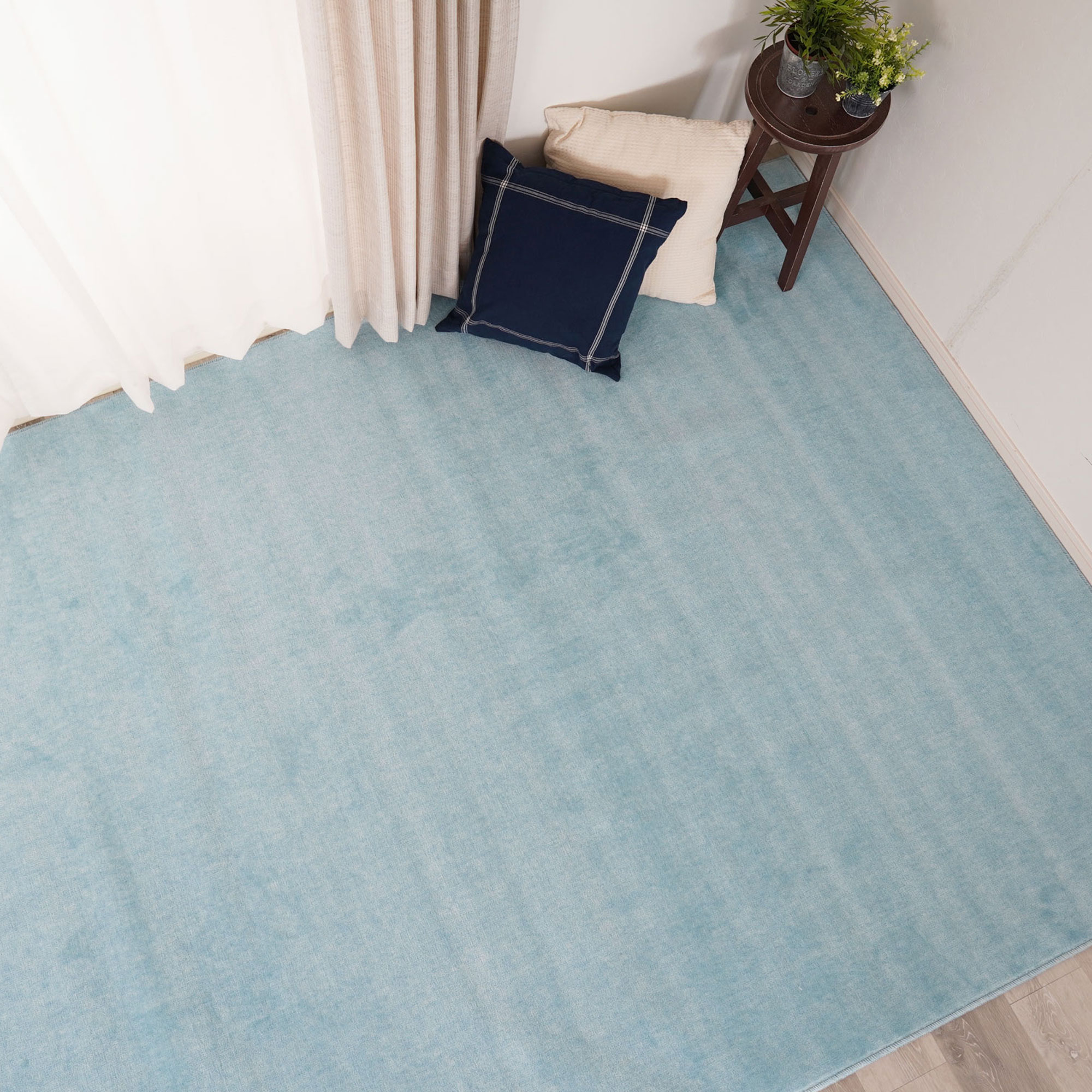 ★ポイント10倍★ 4/4~4/10 お買い物マラソン(要エントリー) piece カーペット ブルー 352×352cm 防ダニ ホームミスト HM3-352352 家具 インテリア 内装 ラグ 絨毯 おしゃれ