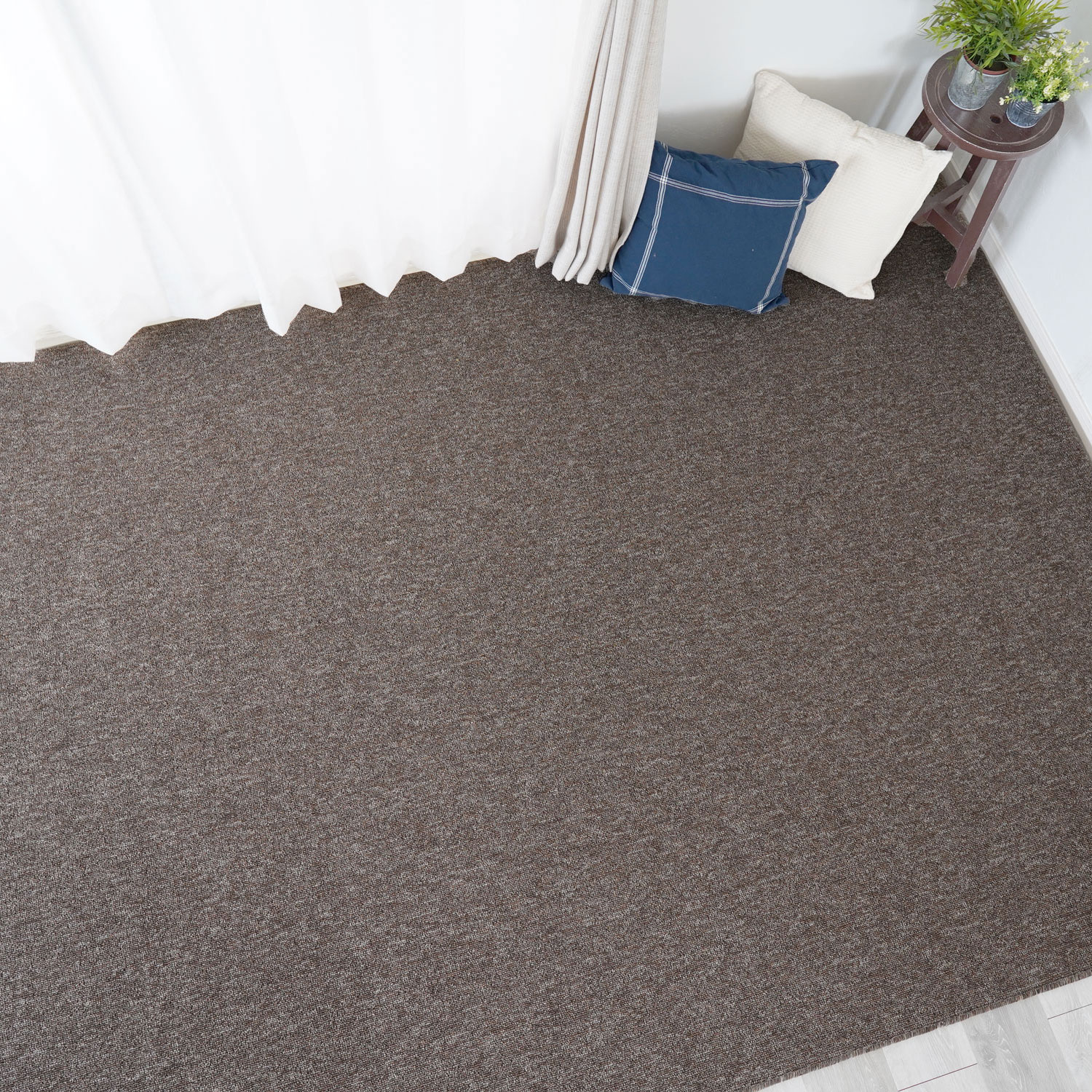 ★ポイント10倍★ 4/4~4/10 お買い物マラソン(要エントリー) piece カーペット ブラウン 261×261cm 防ダニ ホームシェル HSL8-261261 家具 インテリア 内装 ラグ 絨毯 おしゃれ
