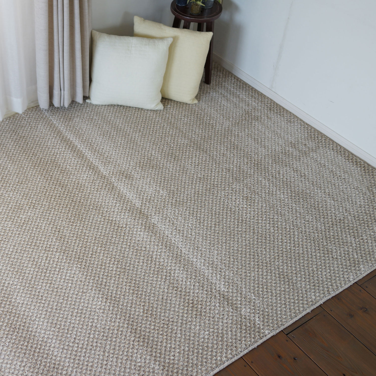 ★ポイント10倍★ 4/4~4/10 お買い物マラソン(要エントリー) piece カーペット ベージュ 261×261cm 防ダニ ピクセラ PX2-261261 家具 インテリア 内装 ラグ 絨毯 おしゃれ
