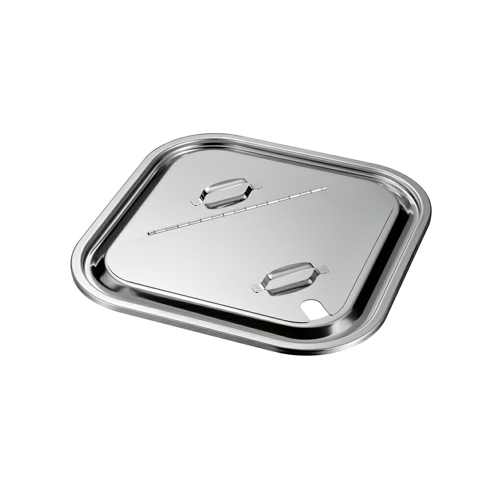 ★ポイント10倍★ 4/4~4/10 お買い物マラソン(要エントリー) 赤川器物 AG18-8 角型キッチンポット用割蓋 24cm 007866024