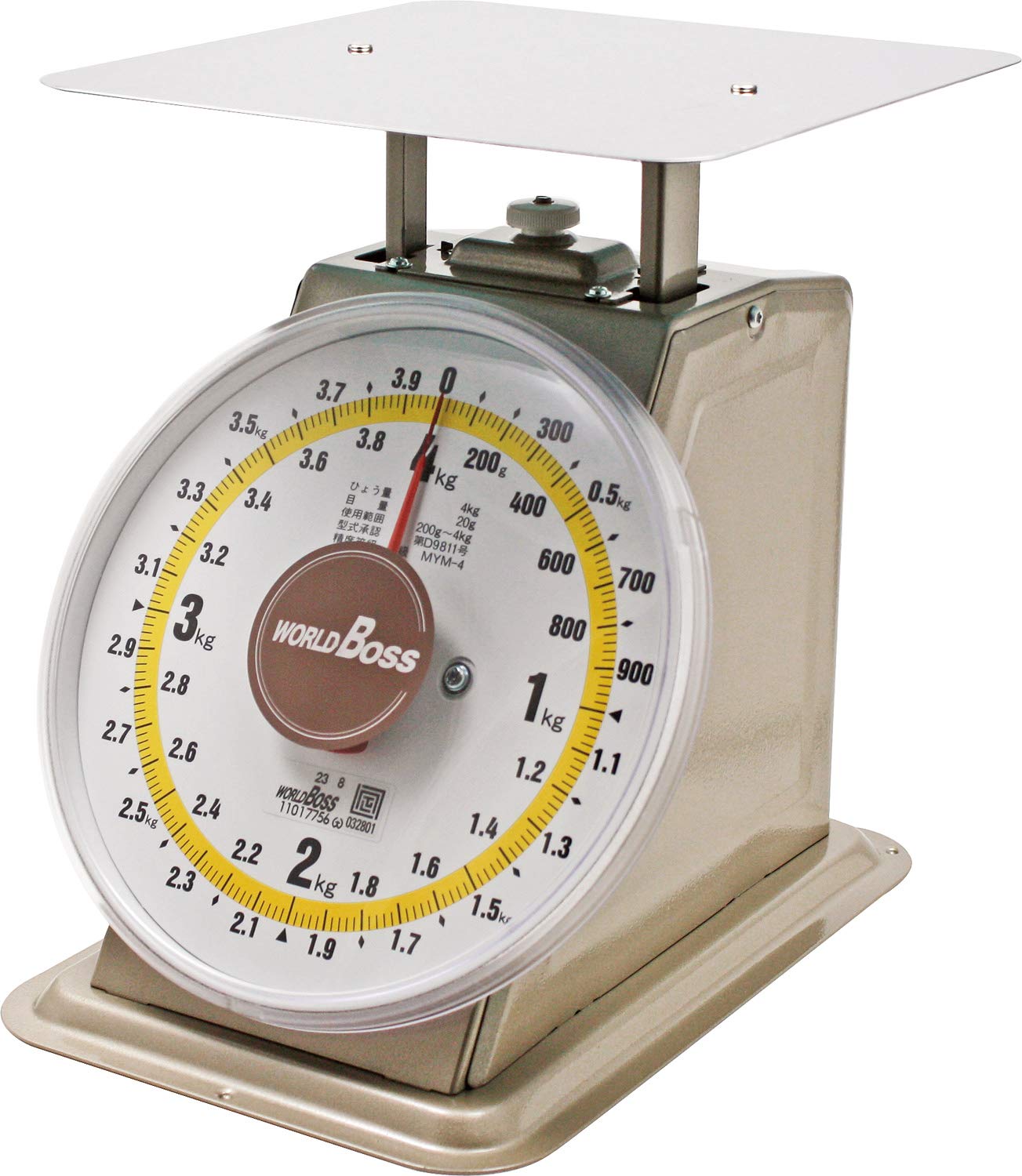 ★ポイント10倍★ 4/4~4/10 お買い物マラソン(要エントリー) ＷＢ並型上皿自動秤　4kg　(検定品)