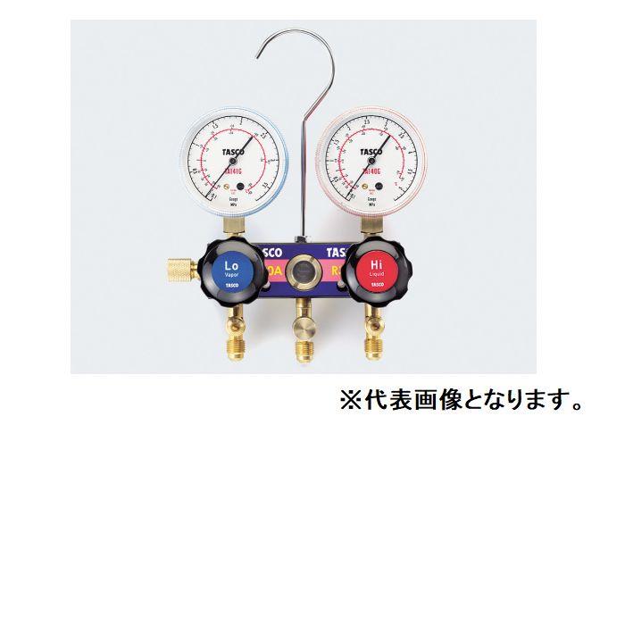 ★ポイント10倍★ 7/19~7/26 お買い物マラソン(要エントリー) イチネンTASCO R410A/R32ゲージマニホールド TA122FH|HALLOC 店