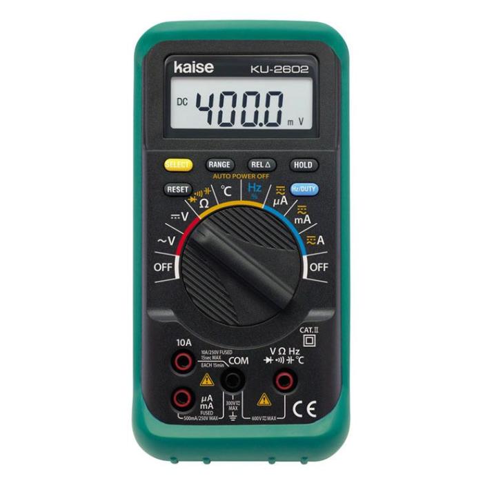 ★ポイント10倍★ 7/19~7/26 お買い物マラソン(要エントリー) カイセ デジタルマルチテスター KU-2602|HALLOC 店