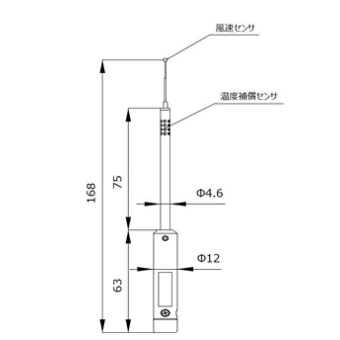 ★尖んがり10倍★ 百貨店SAIL(6/4~6/11) ※要エントリー 日本カノマックス 無指向性ﾌﾟﾛｰﾌﾞ(100粍/風速) 0975-09