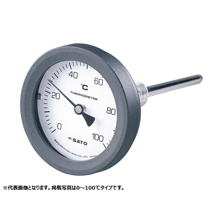 ★尖んがり10倍★ 百貨店SAIL(6/4~6/11) ※要エントリー 佐藤計測器 ﾊﾞｲﾒﾀﾙ気温計 150℃-L\u003d100/2093-00 BM-T-75P-150100