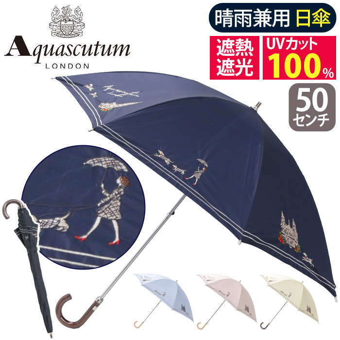 新品アクアスキュータム 一級遮光傘 晴雨兼用 伸縮 折りたたみ傘 雨傘パラソル紺 アクアスキュータム❤️傘 1級遮光 晴雨兼用 折りたたみ 新品未