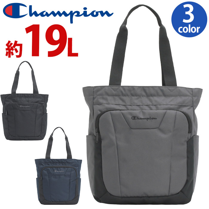 トートバッグ Champion チャンピオン ジュニア トート バッグ 手持ちバッグ 手提げ かばん 黒 ジュニア キッズ 男女兼用 ユニセックス スポーツ レジャー おしゃれ 無地 シンプル 軽量 通学 通勤 スクール 小学生 中学生 高校生 塾 習い事 学童 A4 19L 20233