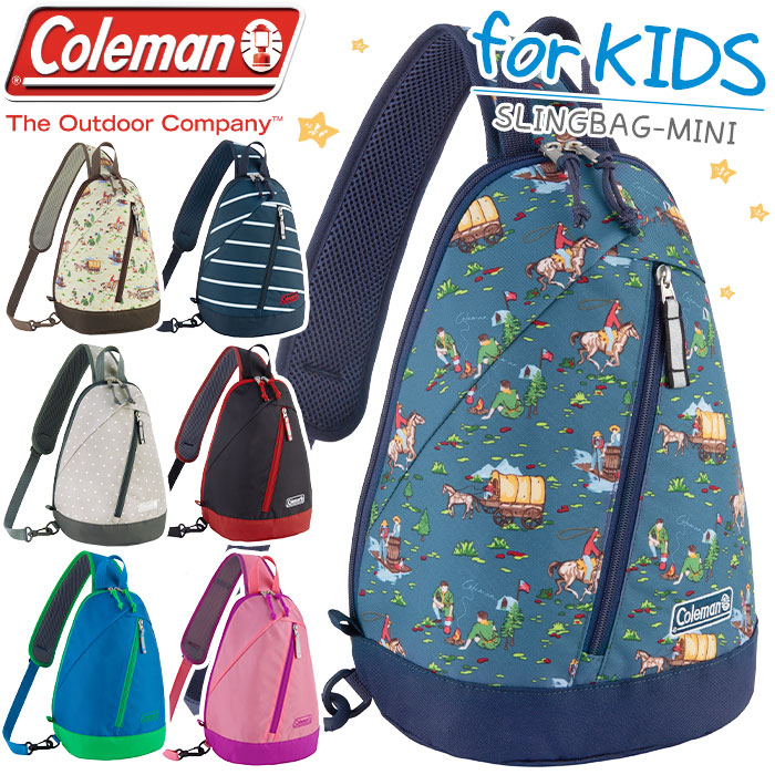 Coleman コールマン ボディバッグ キッズ ジュニア Slingbag Mini スリングバッグミニ 正規品 ワンショルダー ワンショル キッズ バッグ かわいい おでかけ こども用 キッズ用 子ども 男の子 女の子 公園 旅行 散歩 遊び 女子 男子 小学生 B5 スリングバッグミニ