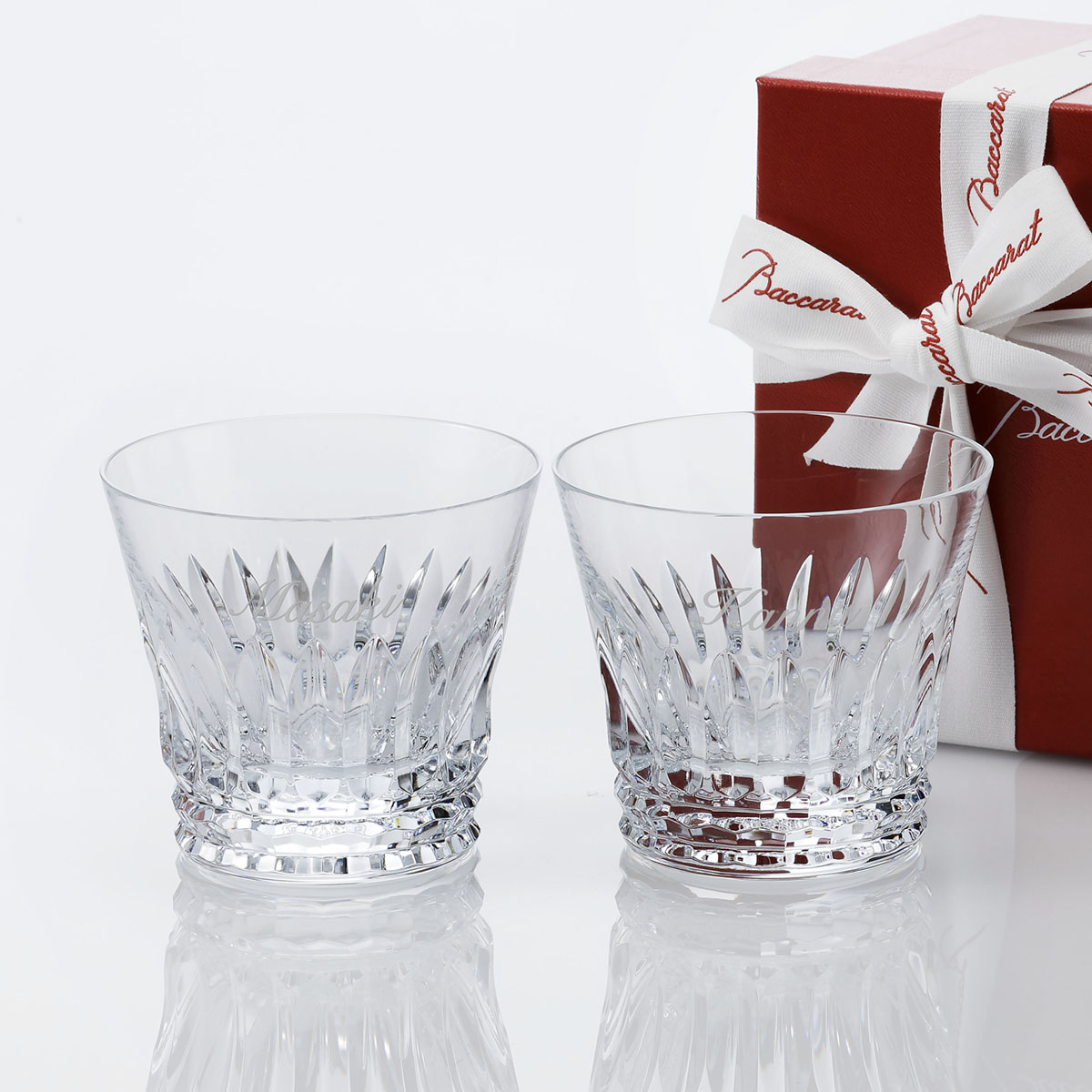 【名入れ代込】バカラ ティアラ タンブラー ペア ロゴ対応 Baccarat 正規品 名入れ 彫刻 刻印 グラスギフト ペアギフト|バカラオンリーショップ