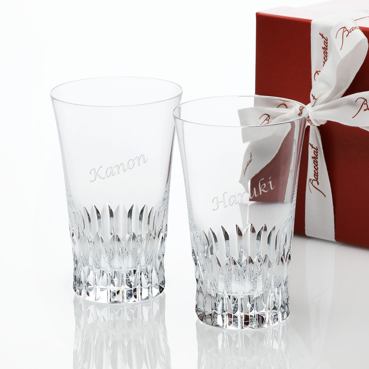【名入れ代込】Baccarat バカラ  ヴィータ ハイボール ありの実 ロゴタイプ相応う 置き目品 名入れ 刻みつける 目じるし 水呑み差し上げ物 ありの実差し上げ物