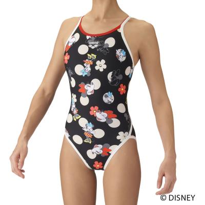 AS6FWM51L BKWHDisney ミニーアリーナ タフスーツ トレーニングワンピース｜競泳水着ハマデスポーツ店