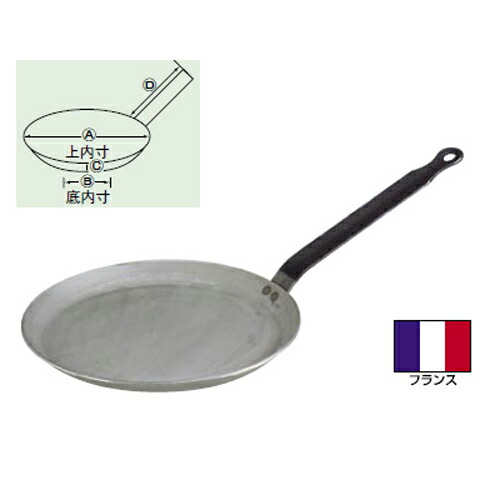 デバイヤー 鉄製クレープパン 共柄 24cm 5120/業務用/新品/小物送料対象商品