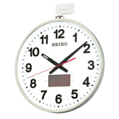 掛時計 【セイコー 掛時計 ソーラー電波 屋外用クロック SF211S】 SEIKO SF211S 幅527 奥行78 【業務用】【送料無料】｜業務用厨房のテンポス