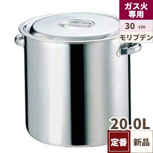 EBM モリブデン 寸胴鍋/キッチンポット 30cm パイプ手付/業務用/新品/小物送料対象商品